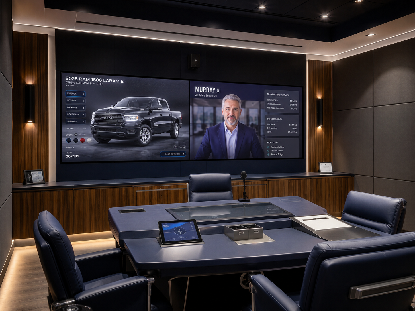 Illustrative Auto Commander room environment